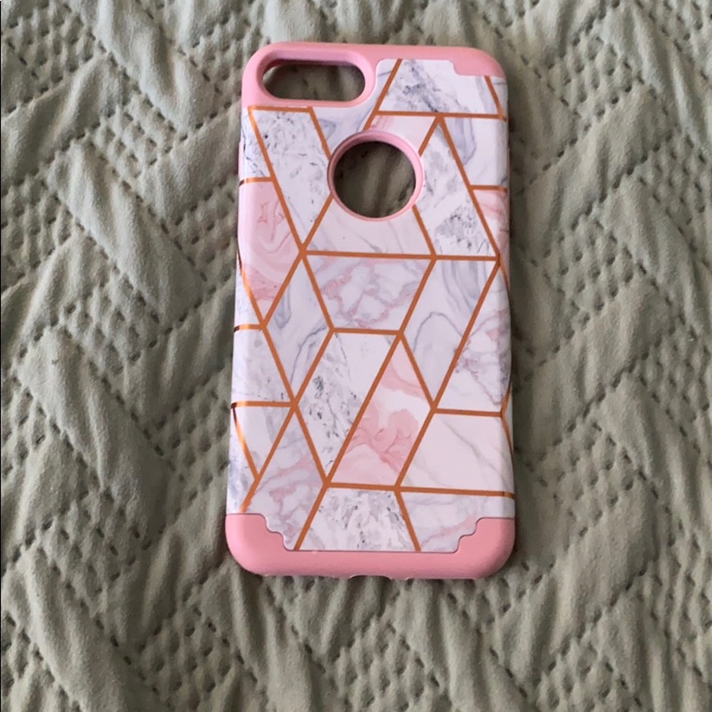 Rose Gold Marble iPhone 6s Plus Case